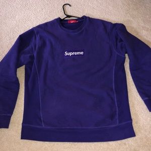 Supreme Box Logo Crew Purp/Purp